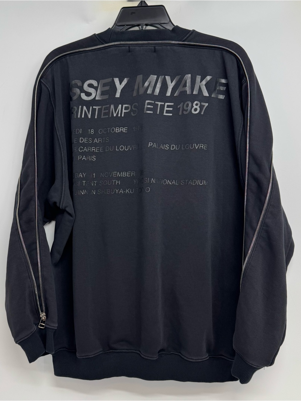 RARE Vintage Documented Issey Miyake Spring 1987 Zipper Sweatshirt Japan